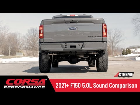 Corsa Xtreme Cat-Back Front of Tire Exit - 2021-2024 F-150 5.0L (122.8" WB)