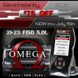 2021-2023 F150 5.0 - Omega Tune & SCT X4 with Unlock Cable