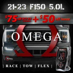 2021-2023 F150 5.0 - Omega Tune & SCT X4 with Unlock Cable