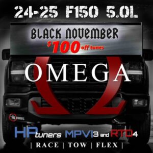 2024-2025 F150 5.0 - Omega Tune (FOR HP TUNERS MPVI3 and RTD4) - Basic Mods