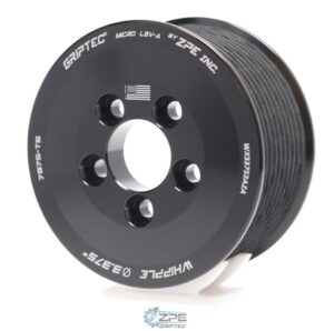3.375" 10 Rib ZPE GripTec® Whipple 5 Bolt L3V-A Black Pulley Only